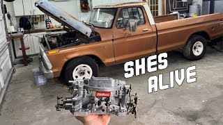 1974 Ford F100 project (Rebuilding the Carb &amp; getting it RUNNING)