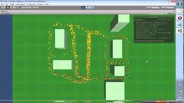 Unity3D WayPoint test 1000 bots without physics