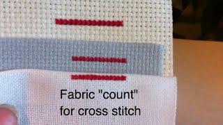 Cross stitch fabric counts 