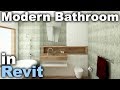 Modern Bathroom Interior Design in Revit Tutorial