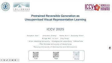 Pretrained Reversible Generation as Unsupervised Visual Representation Learning (ICCV 2025)