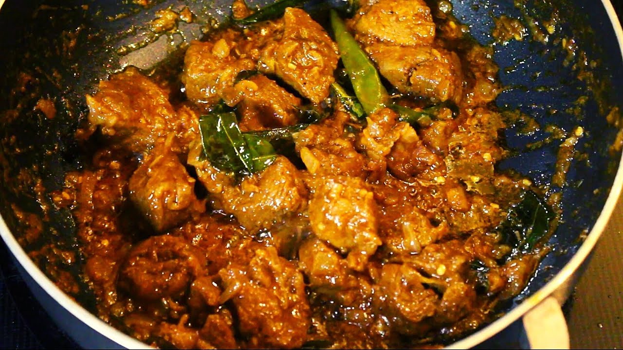 mutton sukka - mutton chukka - mutton varuval - mutton fry roast | Yummy Indian Kitchen