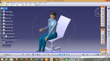 Catia v5 ergonomics chair simulation