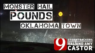 VIOLENT HAIL!!! STORM NEAR ELGIN, OK 4-21-20 by Val and Amy Castor