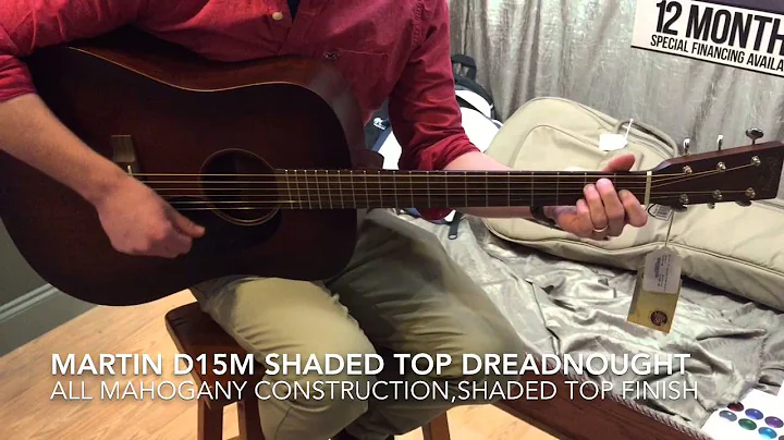 Martin D15M Shaded Top Dreadnought Acoustic Guitar