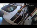 Audi R8 V10 Coupe German Rush Carbon Wing install timelapse