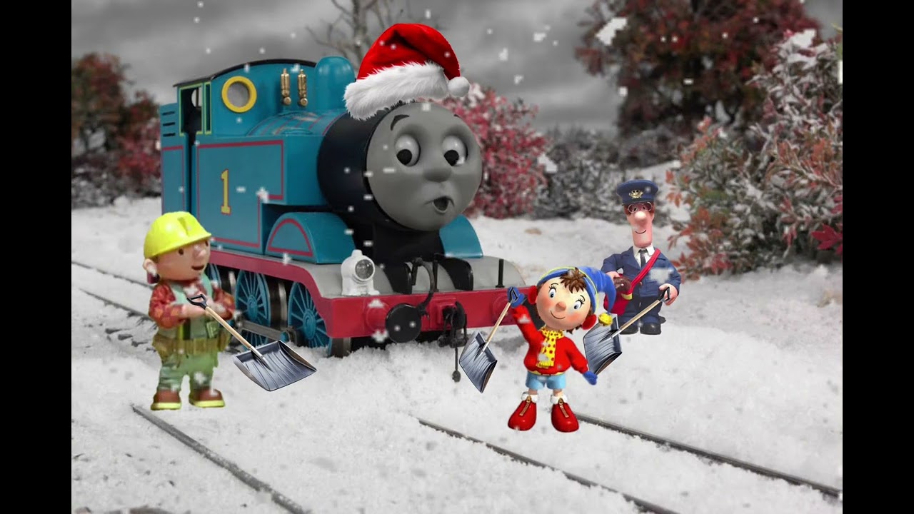 Noddy, Bob The Builder and Postman Pat Digging Thomas out of the Snow (Christmas Countdown: Day 20)