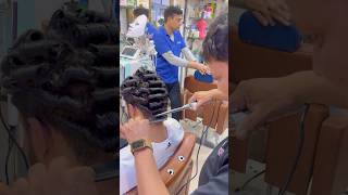Haircut men’s road curly hair #hairstyle#trending#hair#viral#trending#barbershop#thebarbersarms