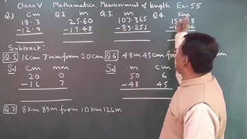 Class 5 Learning Mathematics Measurement of Length Ex 55.