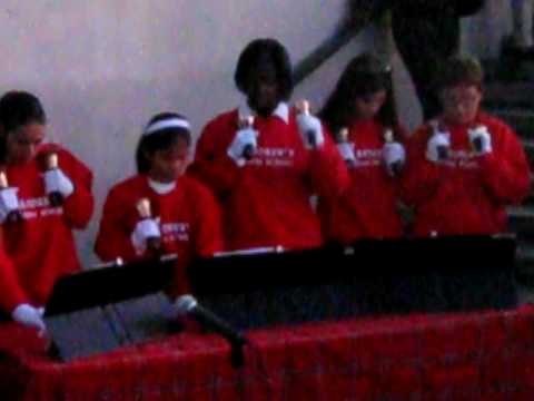 Rachel Plays Handbells with her Class