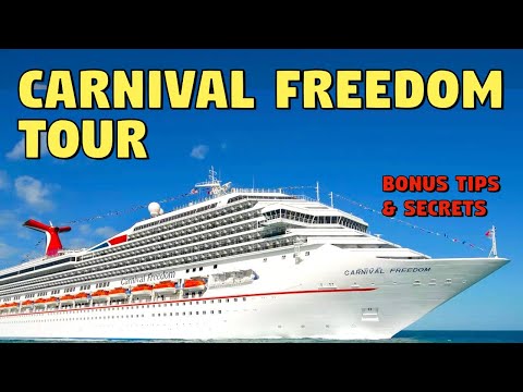 วีดีโอ: Carnival Freedom Cruise Ship Profile and Tour