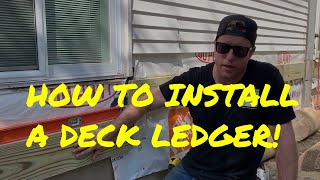 How To Properly Attach A Deck Ledger Board