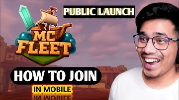 MCFLEET Server Public Launch. How to join mcfleet server in mobile #gamerfleet #mcfleet #minecraft 