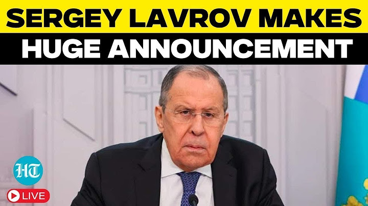 Lavrov Press Conference Live | Sergey Lavrov Makes Huge Announcement  | Russia Ukraine War | Putin