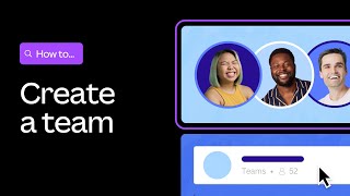 How to create a team in Canva for Teams