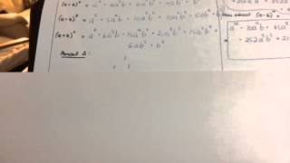 Binomial series & formula