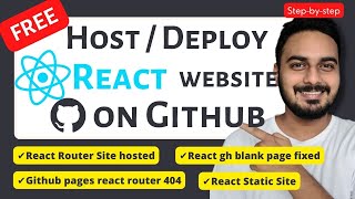 How To Deploy A React App(with React router) to Github Pages (Simplest Way)