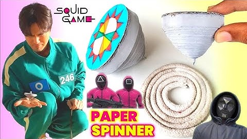 How to make squid game spinner Top | How to make spinning toy | Squidgame toy making