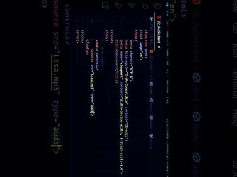 How to Add Audio File in Website In HTML html