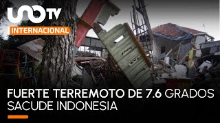Video: terremoto de 7.6 grados sacude Indonesia; descartan tsunami