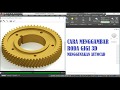 AUTOCAD - cara membuat roda gigi / gear 3D