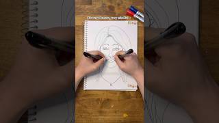 very demure, very mindful 😌 #twohanded #art #artist #viral #trending #fyp #shorts #foryou #drawing