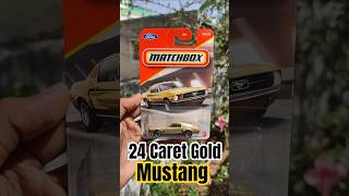 24 Caret Gold Mustang Matchbox #diecastindia #mattel #shorts