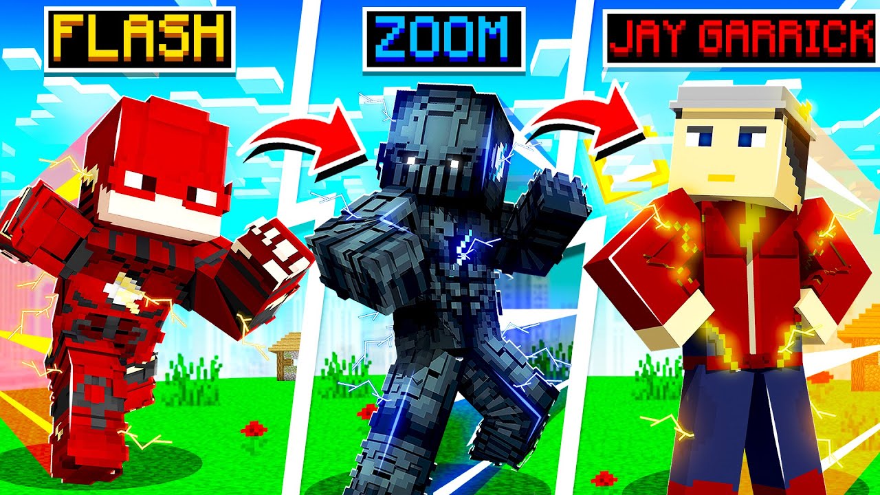 Morphing into EVERY SPEEDSTER in MINECRAFT!