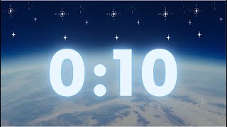 10 Seconds In Orbit Cosmic Neon Countdown Timer