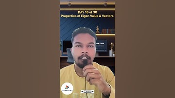 Day 16 | Eigenvalues & Eigenvectors Properties in 1 Minute #shorts #study #gatepreparation #trending