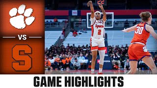 Clemson vs. Syracuse Game Highlights | 2023-24 ACC Women’s Basketball