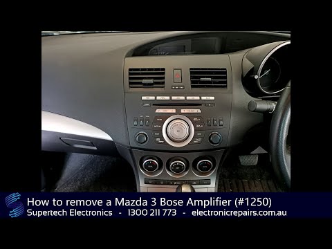 Mazda 3 Bose 증폭기를 제거하는 방법 (# 1250)