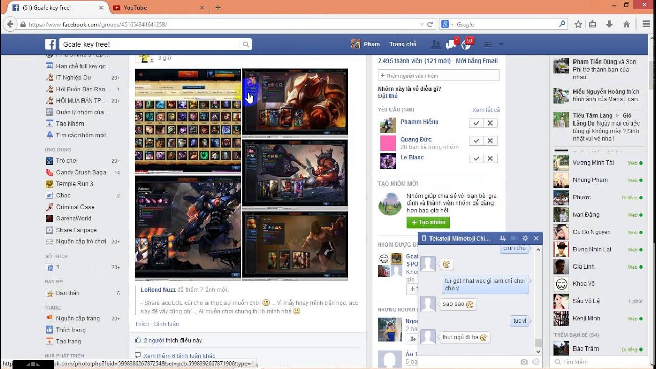 Thêm lại thành viên của group khi bị khóa(block) trên facebook có share key + mac gcafe - YouTube