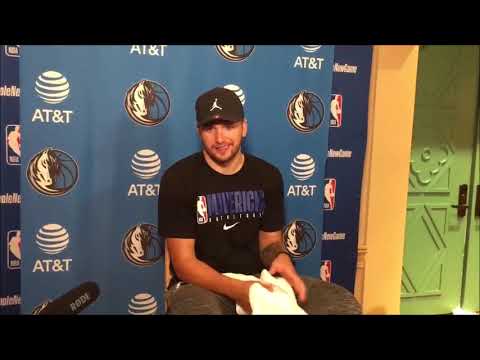 Luka Doncic gets asked about versing Patrick Beverly,Kawhi and Paul George and says "Im not worried"