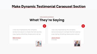 How to Make a Dynamic Testimonial Carousel with SwiperJs | HTML, CSS & JavaScript Tutorial