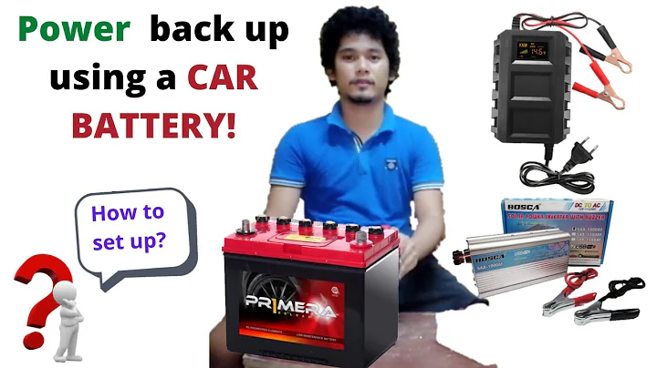 POWER BACK UP USING A CAR BATTERY