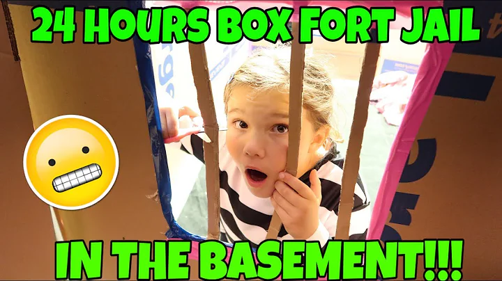 24 Hours Overnight In Box Fort Jail In My Basement...