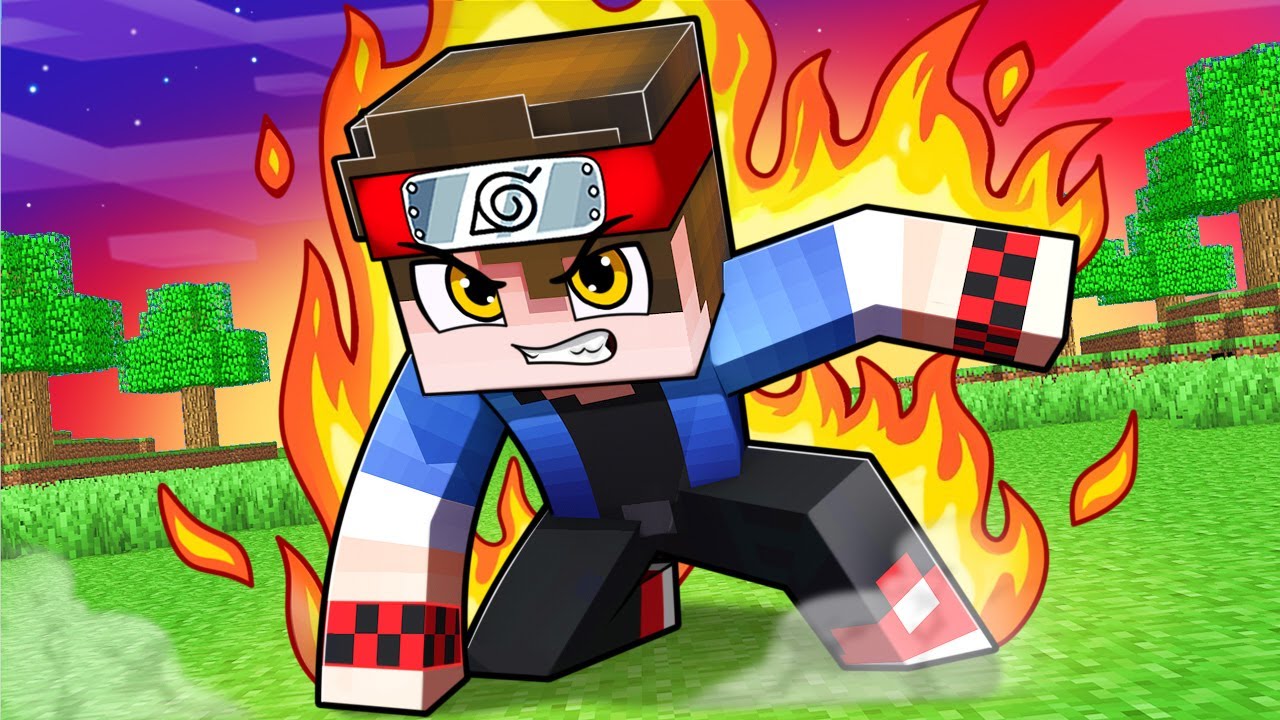 RENASCI como NINJA LVL 9999+ no NARUTO Minecraft