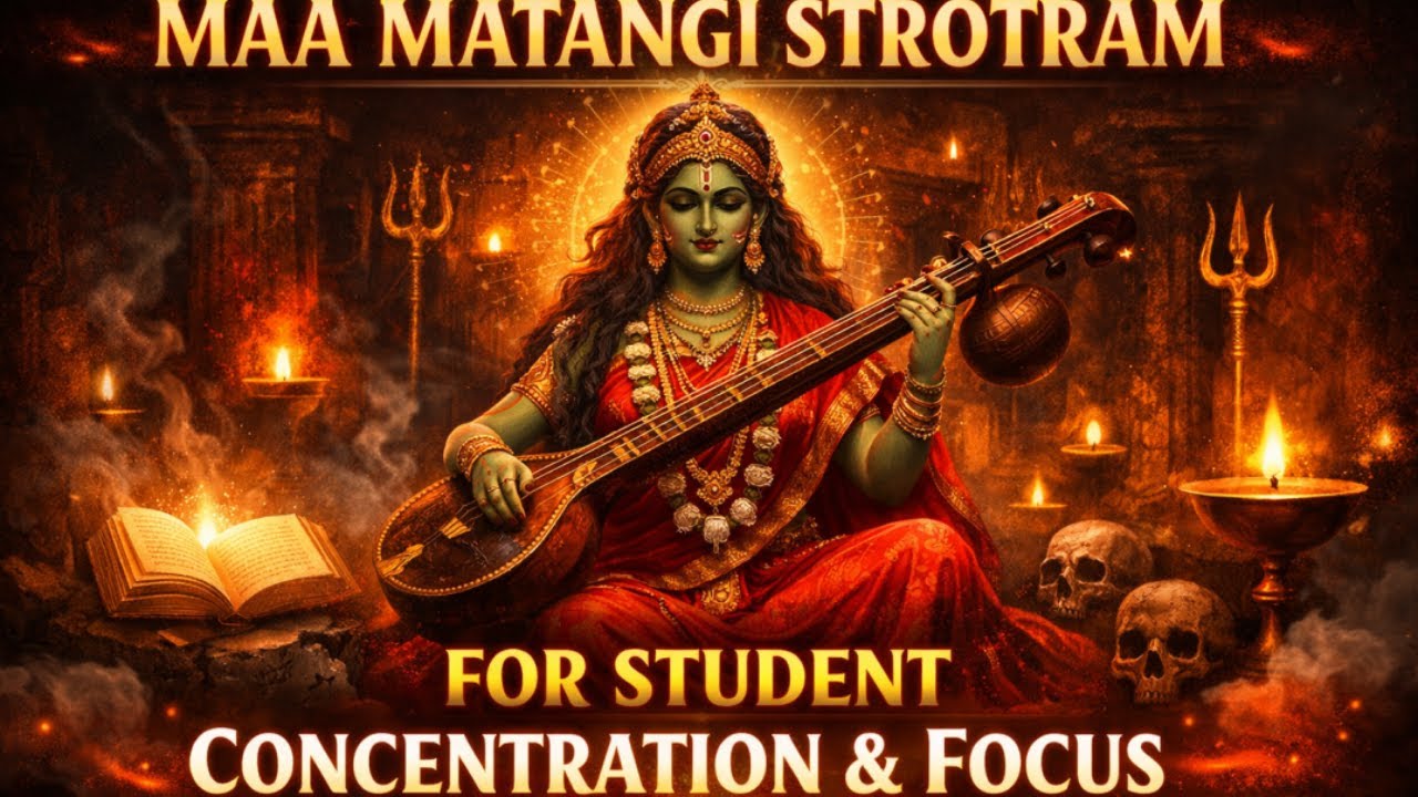 Maa Matangi Stotram for Student Concentration & Focus | Powerful Shakti Meditation