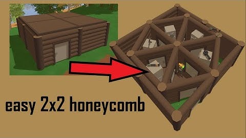 EASY 2x2 beginner PVP Unturned honeycomb base