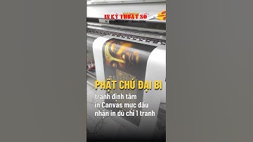 In tranh Phật Chú Đại Bi treo tường vải Canvas in mực dầu bóng - In Kỹ Thuật Số Since 2006