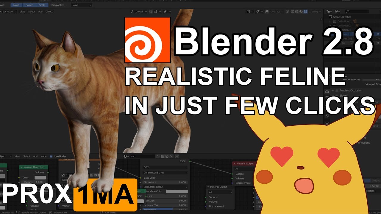 Cat blender video