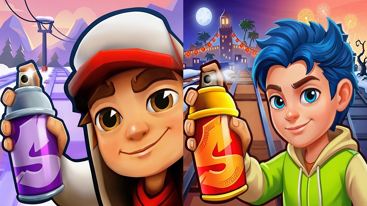 Subway Surfers : Winter Xtreme 2026 🆚 Subway Build Go Rusher Games ...