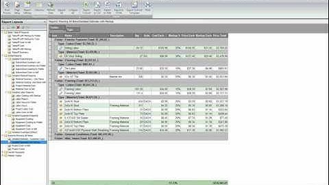 Planswift 9 Reports Overview