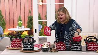 Temp-tations Doodle Doo 2.3-qt Enamel on Steel Tea Kettle on QVC