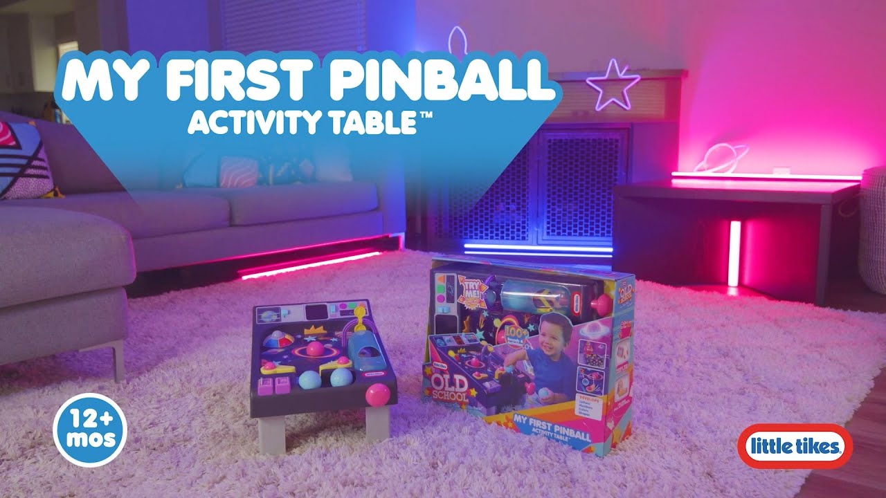 Little Tikes Old School My First Pinball Activity Table, Preschool Toy for  Toddlers Girls Boys Ages 12 Months, 1 - 2 Years