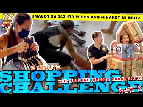 MADAM INUTZ WAGI SA 2 MINUTE SHOPPING CHALLENGE WITH HERLENE HIPON & WILBERT TOLENTINO 🤣🤣🤣🤣🤣