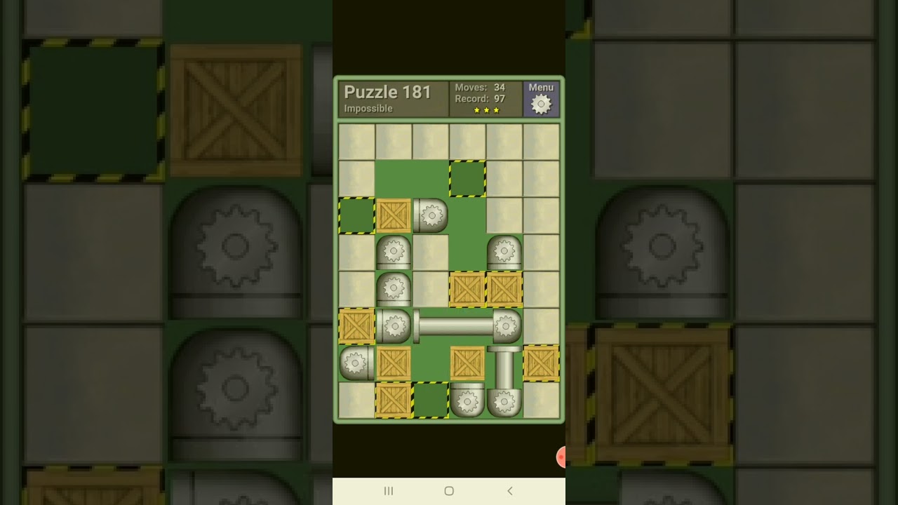 PUSHING MACHINE -- IMPOSSIBLE Puzzle 181 -- [97 moves] -- by qr637