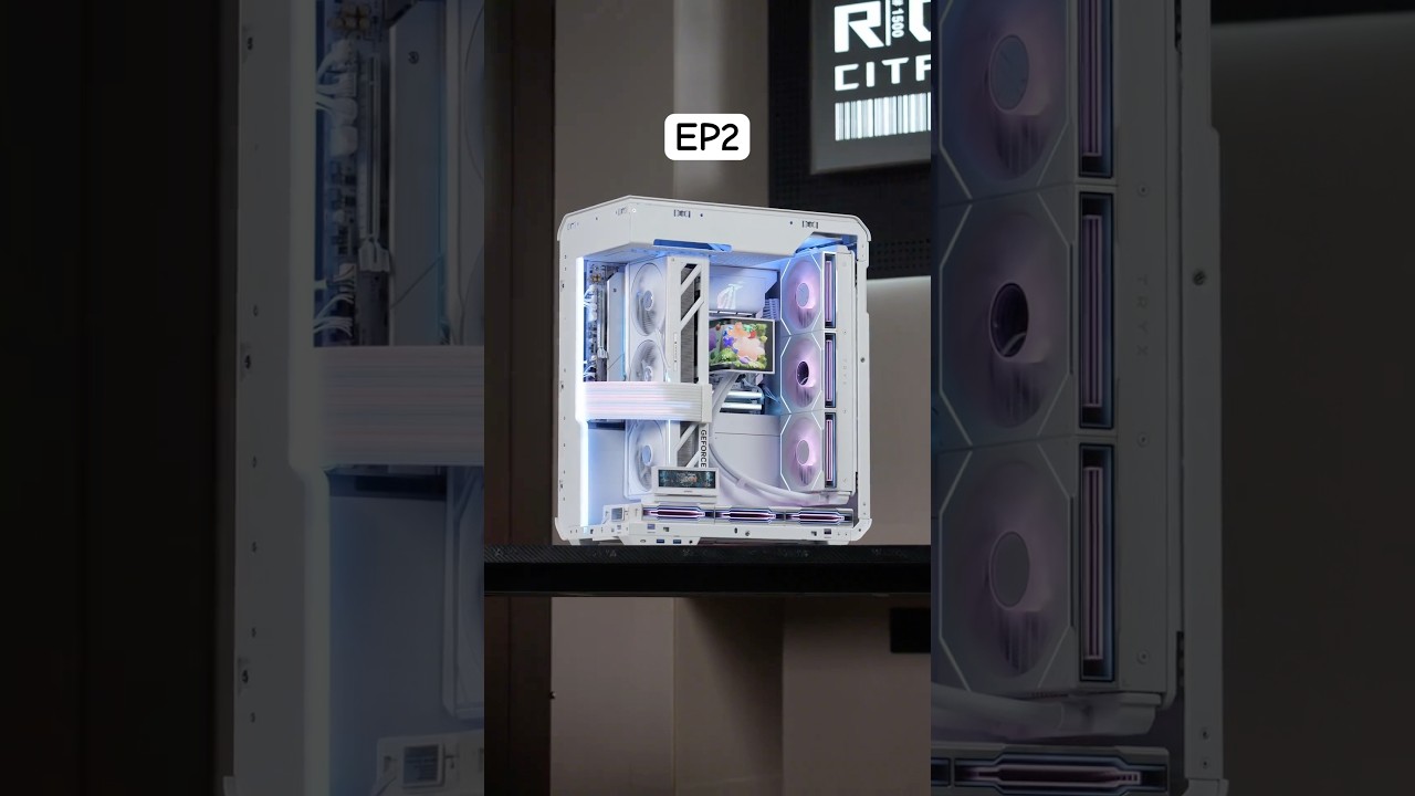 EP2 ASMR Immersive PC building——Pure White Theme
