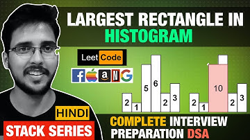 Largest Rectangle in Histogram 🔥 | Stack Data structure & Algorithms Hello World Leetcode #84